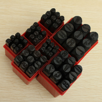 9Pcs Numbers Steel Punch Stamp Die Set Metal Tool 3/4/5/6/8/10/12.5Mm