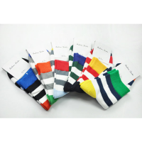 A.E.Shon Mens Stripe Socks Colours Cotton Socks