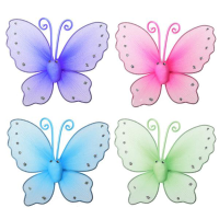 A Pair Butterfly Design Curtain Clip Metal Window Tie Back Hold