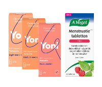 Menstruatie tabletten en Yoni Tampons Combi