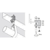 ABB E Klips FH 65 Trägerklammer waagrecht Balkklem Verenstaal 7TCA084030R1214 100 stuk(s)