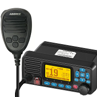 ABBREE AR 509MG VHF Mariene Radio Vaste Montage 25W met GPS Waterdicht IP67 DCS Oproep USA/INT/CAN Mariene Radio Kanalen