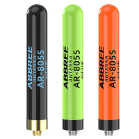 ABBREE AR805S Plus Handradioantenne 8cm SMA Female UV Dual Band 2.5DBi Gain Signaalversterking Duimantenne