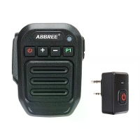 ABBREE Draadloze bluetooth Microfoon Handheld Speaker MIC voor Baofeng UV 5R UV 21 Pro 5RH K6 Walkie Talkie Ham Radio Ac