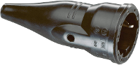ABL Sursum 1479090 Koppeling met randaarde Rubber 230 V Zwart IP20