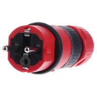 ABL Sursum 1529140 Stekker met randaarde Kunststof 230 V Zwart, Rood IP54