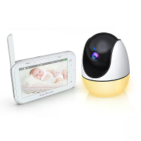ABM200S HD Babycamera met 4,3 Inch Scherm Ouder Monitor PTZ Infrarood Nachtzicht Twee Weg Audio Ingebouwde 8 Sluimerlied