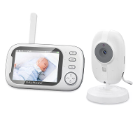 ABM600 3,5 inch Draadloze Videobabyfoon Nachtzicht Temperatuurmonitoring Twee weg Audio Gesprek Nachtzicht Baby Nanny Be