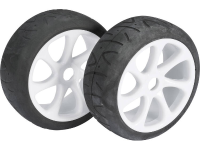 Absima 1:8 Buggy Complete wielen Street wild line 7 spaaks Wit 2 stuks