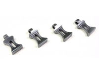 Absima Bodyklemmengreep Gun Metal Lengte: 18 mm 4 stuks