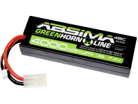 Absima LiPo accupack 7.4 V 4000 mAh Aantal cellen: 2 45 C Box hardcase Tamiya stekker