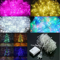 AC220C AU stekker 8 Modi 10M 100 LED Elf String Light Kerstfeest Vakantie Decor Waterdicht