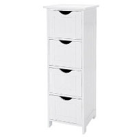 ACAZA Ladekast   badkamer   4 vakken   30x82x30 cm   wit