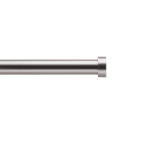 ACAZA Lange Gordijnroede, Uitschuifbare Gordijn Rail, Stang 240 360 cm, Zilver