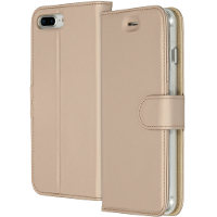 Wallet TPU Booklet voor de iPhone 8 Plus / 7 Plus   Goud