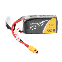 ACE TATTU 14.8V 1550mAh 75C 4S 1P Lipo Batterij XT60 Stekker voor Skylark M4 FPV250 Mini Shredder 200
