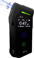 ACE X Alcoholtester Zwart 0.0 Tot 5 ‰ Incl. Display