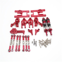 Achterbrug Stuurkop Stuurstang Schokadapter voor Wltoys 12427 ABC 12423 Opgewaardeerde RC auto onderdelen