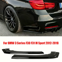 Achterbumperlipwraphoeksplitter voor BMW 3 Serie F30 F31 M Sport 2012 2018 carrosseriekits accessoires tuning