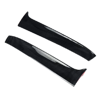 Achterruit Zijspoiler Canard Splitter in Glanzend Zwart/Koolstofvezel Look voor VW Golf 7 R Variant Wagen 2014 2017