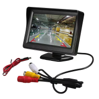 Achteruitkijkweergave voor auto 4,3 inch draaibaar 160 ° Optionele achteruitrijcamera Gemakkelijke installatie Geschikt