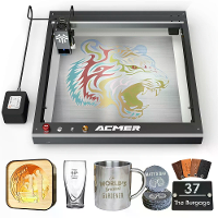 ACMER P2 33W Lasergraveermachine Snijden bij 24000mm/min Snijden van 25mm Acryl iOS Android App Controle Geen DIY Geen I