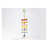 Acryl Hangladder Met Bel Vogelspeeltje 0010411 Per Stuk