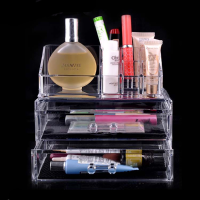 Acrylic Clear Container Make Up Case Cosmetic Storage Holder Organizer