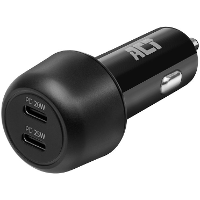 ACT Connectivity 2 poorts USB C Fast Charge Autolader 45W met Power Delivery oplader