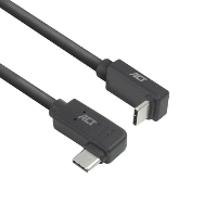 ACT Connectivity USB 3.2 USB C (omhoog/omlaag haaks) naar USB C (links/rechts haaks) kabel