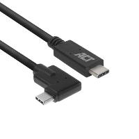 ACT Connectivity USB 3.2 USB C (recht) naar USB C (links/rechts haaks) kabel