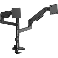 ACT Connectivity Monitorarm office premium, gasveer, paalbevestiging, 2 monitoren