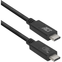 ACT Connectivity USB4 20Gbps aansluitkabel C male   C male 1 meter USB IF gecertificeerd