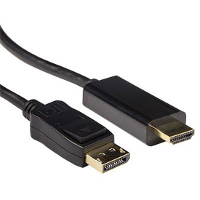 ACT Connectivity Verloopkabel DisplayPort male naar HDMI A male 0,50 m