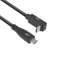 ACT Connectivity USB 3.2 USB C (recht) naar USB C (omhoog/omlaag haaks) kabel