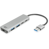ACT Connectivity USB A hub 3.0, 2X USB A, 2x USB C usb hub