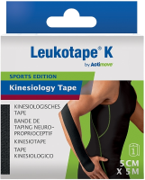 Actimove Kinesiology Tape Zwart 5cm x 5m