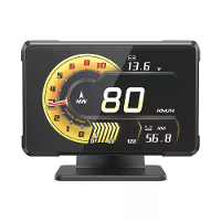 ActiSafety A91 Auto Meter HUD Voedingsspanning Snelheid RPM Turbo Olie Temp Meter Head up Display voor auto Electronisch