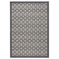 Hanse Home vloerkleed Tile   grijs/crème   200x290 cm   Leen Bakker