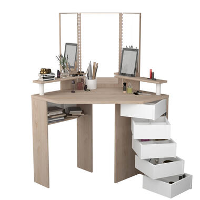 Kaptafel Sweet   eikenkleur   142x113,5x61 cm   Leen Bakker