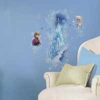 RoomMates muursticker Frozen Sisters   45x101 cm   Leen Bakker