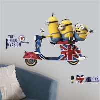RoomMates muursticker Minions   46x13 cm   Leen Bakker
