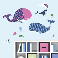 RoomMates muursticker Sea Whale   Leen Bakker