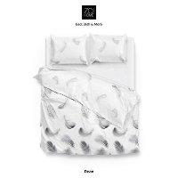 Zo!Home dekbedovertrek Dean wit 240x220CM   Leen Bakker