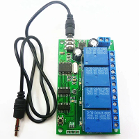 AD22B04 MT8870 4 kanaals relais DTMF toon signaal decoder afstandsbedieningsrelais module 12V DC voor PLC slimme home me