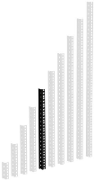 Adam Hall 61535 B 10 Bevestigingsrail 10 HE