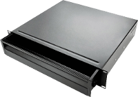 Adam Hall 874E02 19 inch rackschuiflade 2 HE Staal