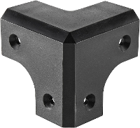 Adam Hall Y96464 Luidspreker hoek (l x b x h) 45 x 45 x 45 mm Kunststof 1 stuk(s)