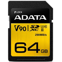ADATA Premier ONE SDXC, 64 GB UHS II U3 Class 10