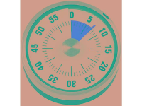ADE Timer RVS (geborsteld) Mechanisch
